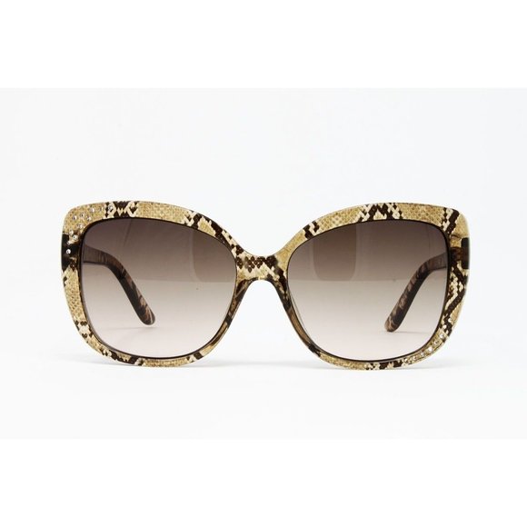 Guess Sunglasses Women\'s Fashion GF0383S 45F Brown Snake 57mm NEW main image 5